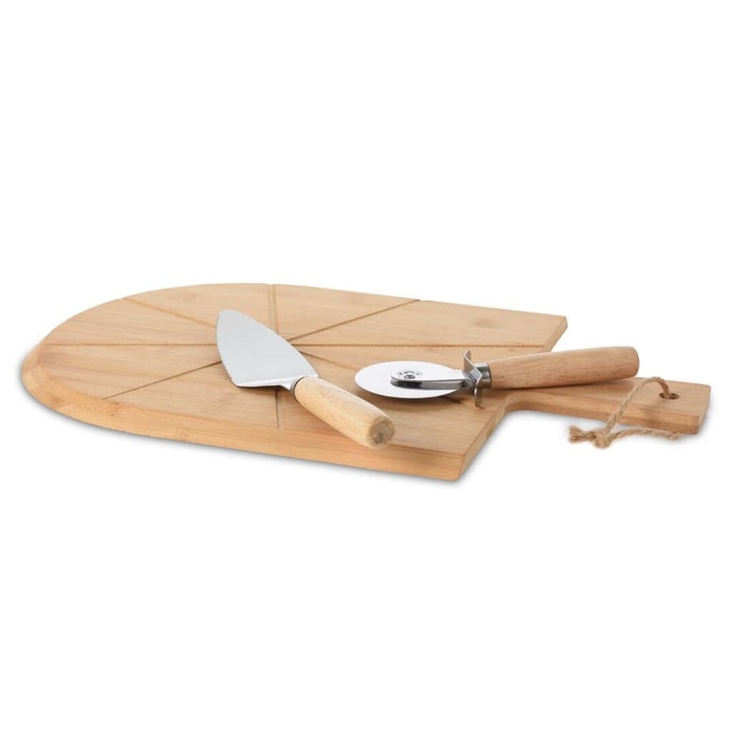 Excellent ustensine ménage maison en 3 parties Pizzasnijs Set 43x30 cm BAMBOO
