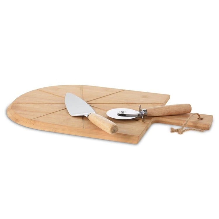 Excellent ustensine ménage maison en 3 parties Pizzasnijs Set 43x30 cm BAMBOO