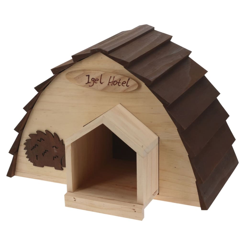 Progarden Progarden Hedgehog House 34.5x20x23,5 cm Bois avec écorce d'arbre