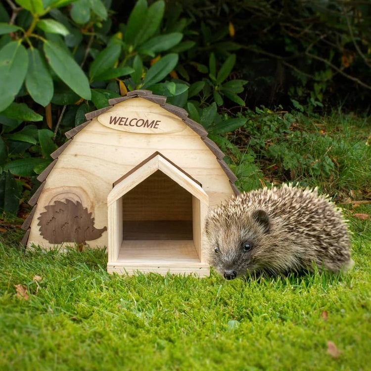 Progarden Progarden Hedgehog House 34.5x20x23,5 cm Bois avec écorce d'arbre