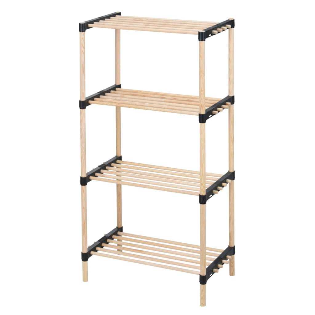 Solutions de rangement Solutions de rangement Rack à chaussures avec 4 étagères 49x28x92,5 cm Bois