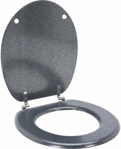 Solutions de salle de bains abattant de toilette 45x37,5 cm argent mdf