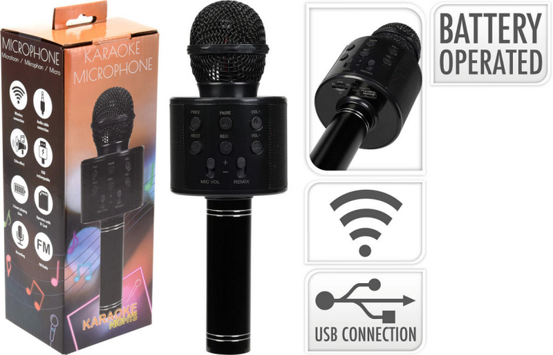 Microphone rechargeable avec connexion USB