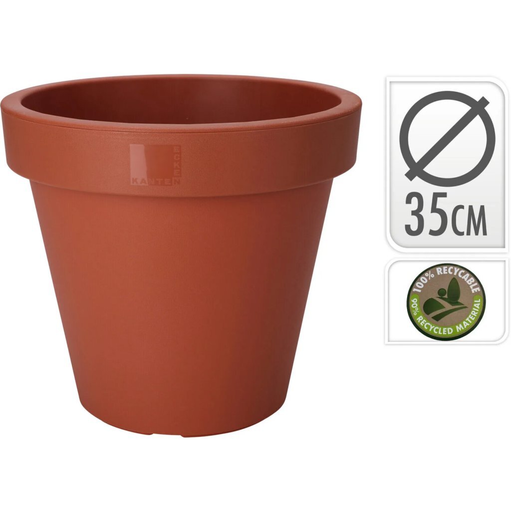 Autres marques pot de fleur en dentelle ecken 35 cm en plastique terre cuite
