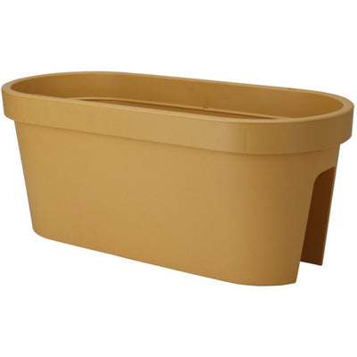 Bac de balcon de jardin Pro 60x28x25 cm jaune ocre