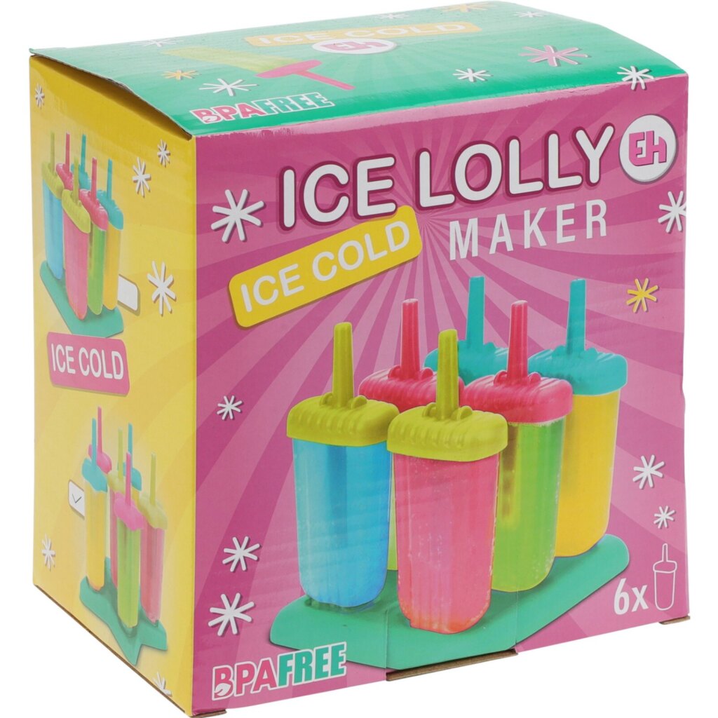 Excellent machine à la maison Ice Lolly Maker 6 Ice Creams