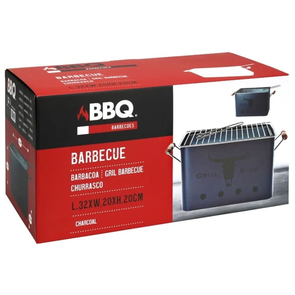 Progarden progarden barbecuegrill rectangular matt bleu foncé