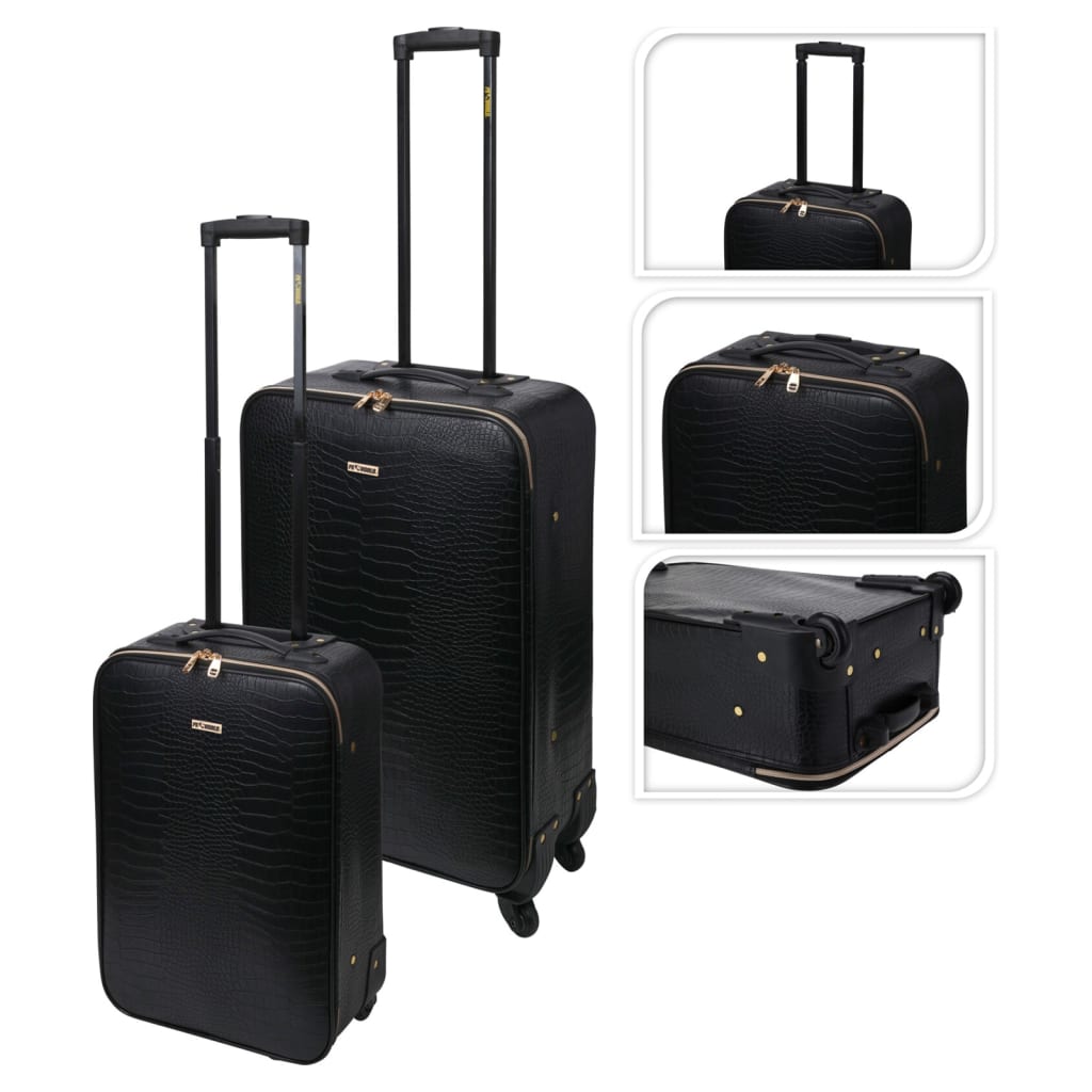 PROWORLD PROWORLD 2 pièces à bagages Croco Black