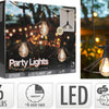 Guirlande lumineuse LED vintage, excellent article ménager, pour fête dans le jardin, 6 lampes à filament avec panier industriel, 5.5m, IP44