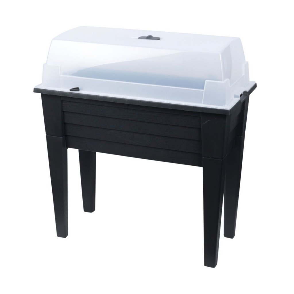 Table de culture de jardin Pro avec couvercle 78x40x83 cm anthracite