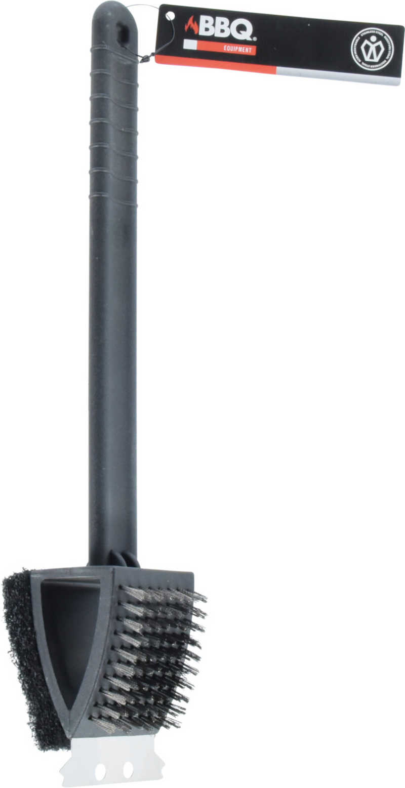 Brosse de nettoyage pour barbecue 3 en 1 37,5 cm