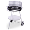 Barbecue BBQ 47x77 cm en acier inoxydable noir