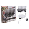 Barbecue BBQ 47x77 cm en acier inoxydable noir