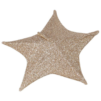 Étoile de Noël 50 cm 30 tissu LED Gold