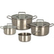 Excellent ensemble de casseroles 7 pièces en acier inoxydable