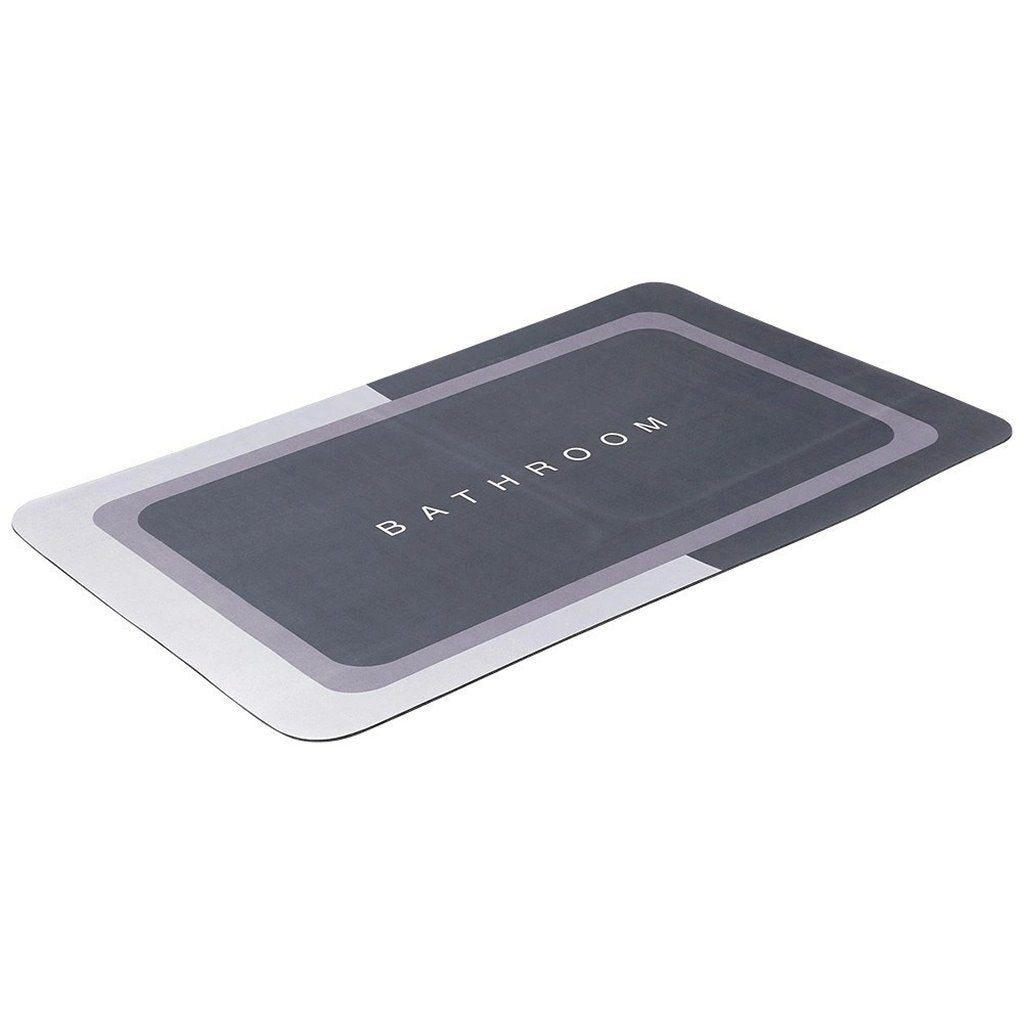 Bathroom solutions tapis de salle de bain 79,5x49,5 cm gris