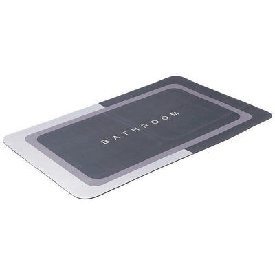 Bathroom solutions tapis de salle de bain 79,5x49,5 cm gris