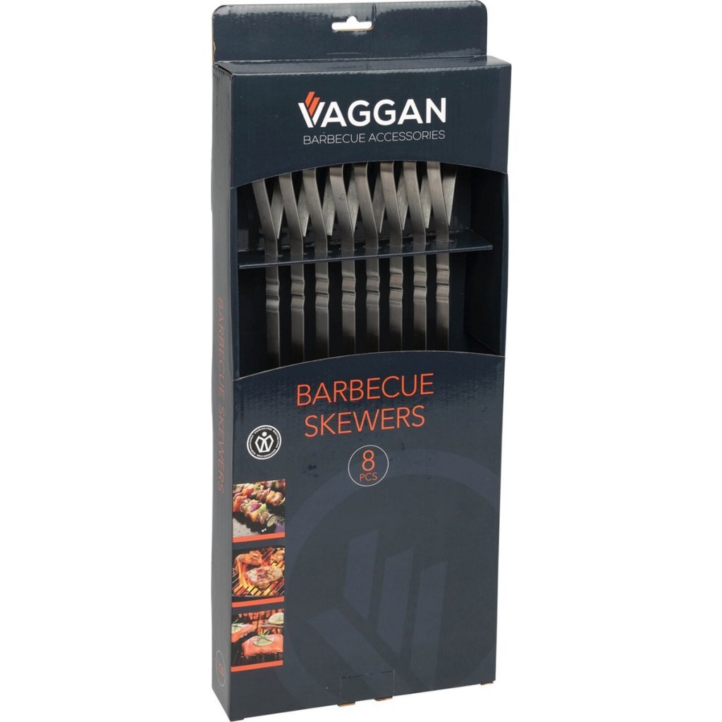 Brochettes inox Vaggan 41 cm 8 pièces