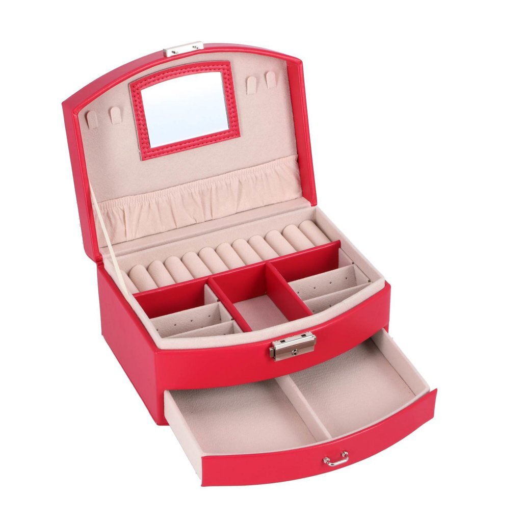 Boîte à bijoux de luxe rose