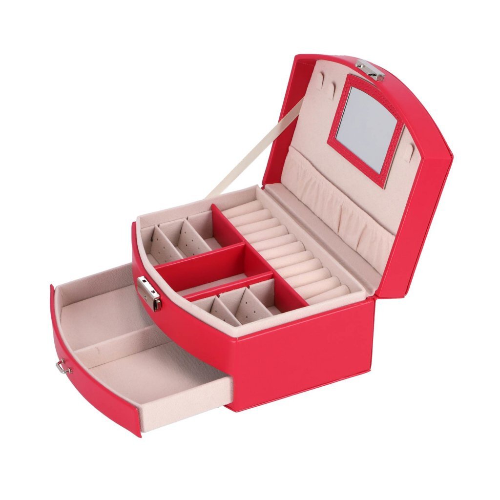 Boîte à bijoux de luxe rose