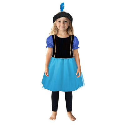 Autres marques Robe Pete violet bleu 110-116 cm | 2 pièces