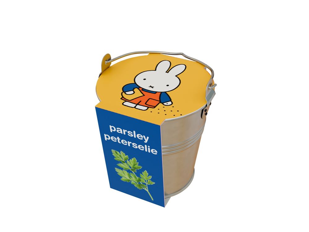 Herbes Miffy dans le seau en zinc de Peter