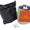 Sac en jute Miffy de marguerites blanches.