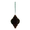 Hbx boule de Noël en papier naturel 10 cm verte