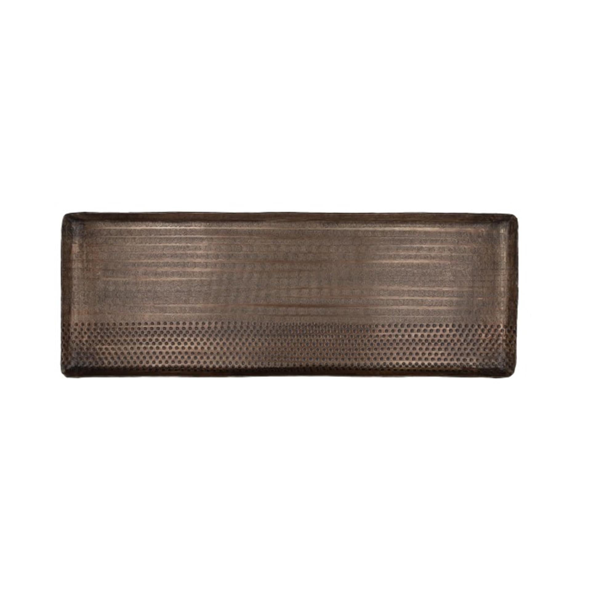 Plateau de vie naturel Hbx 45x18x1,5cm laiton