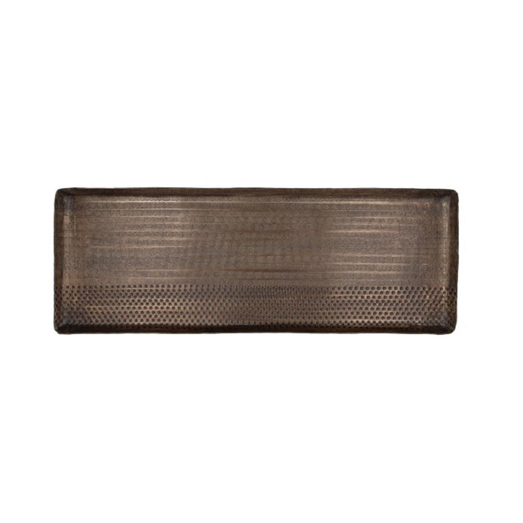 Plateau de vie naturel Hbx 45x18x1,5cm laiton