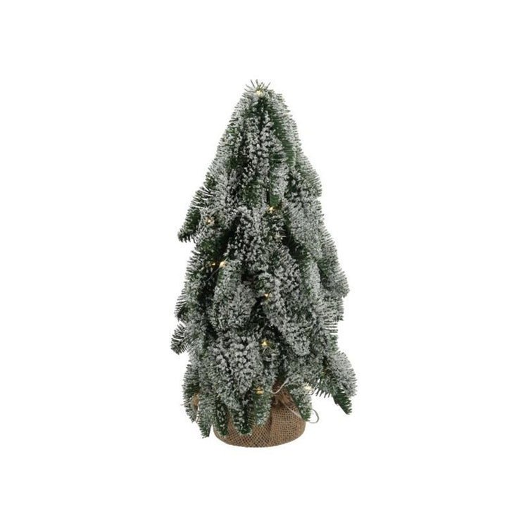 HBX Natural Living Sapin de Noël Nobilis Neige 25LED H33D20
