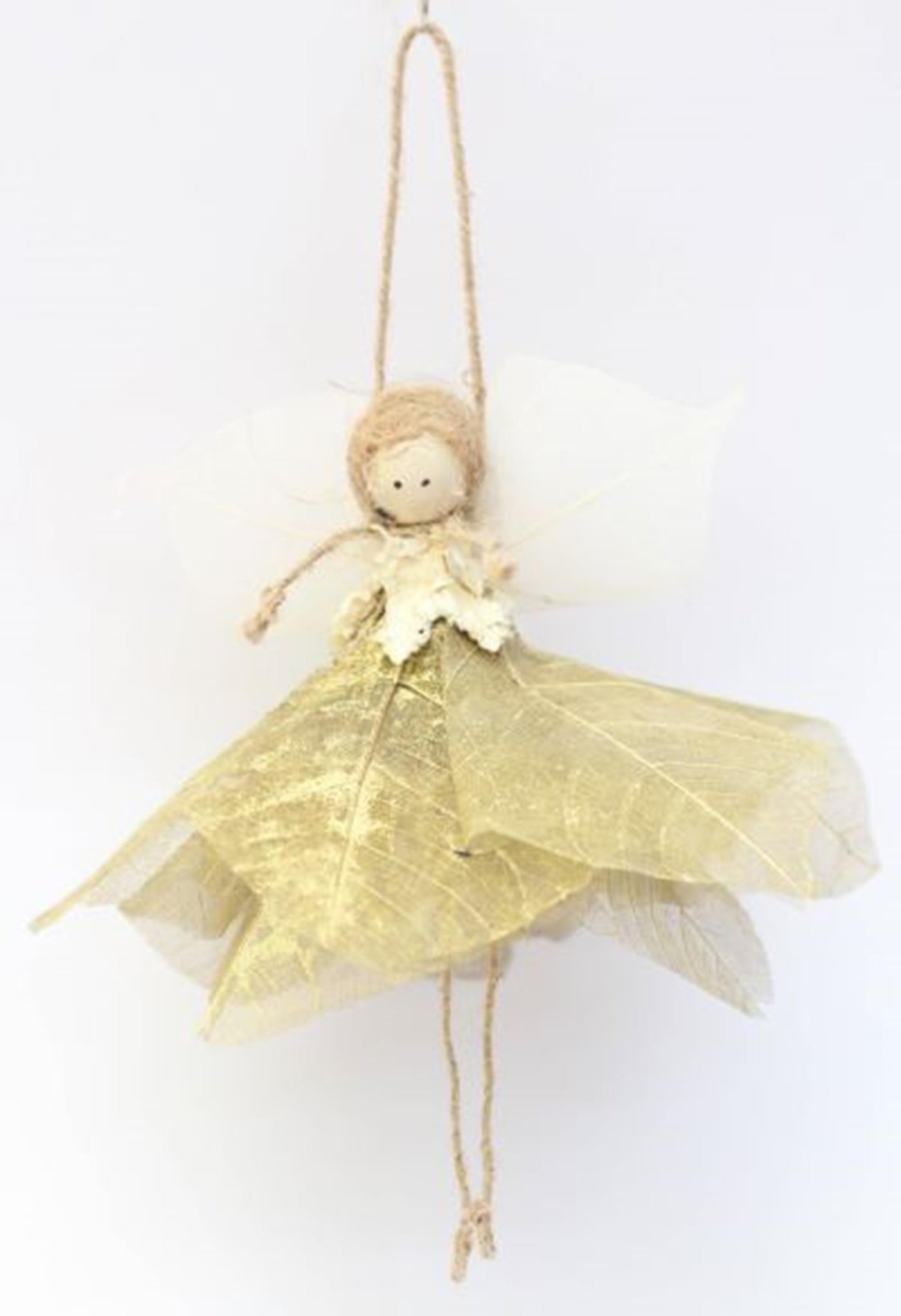 HBx natural living Pendentif de Noël ange 3 pièces or