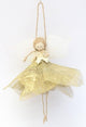 HBx natural living Pendentif de Noël ange 3 pièces or