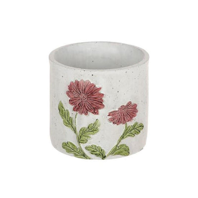 Pot de fleur HBx natural living gerbera rouge ø12,3xh11,3cm
