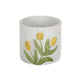 Hbx natural living pot de fleur tulipe jaune ø12,5xh11,3cm