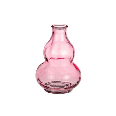 Hbx vase vivant naturel pompon rose ø9xh12,5cm