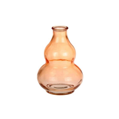 Hbx vase vivant naturel pompon orange ø9xh12,5cm