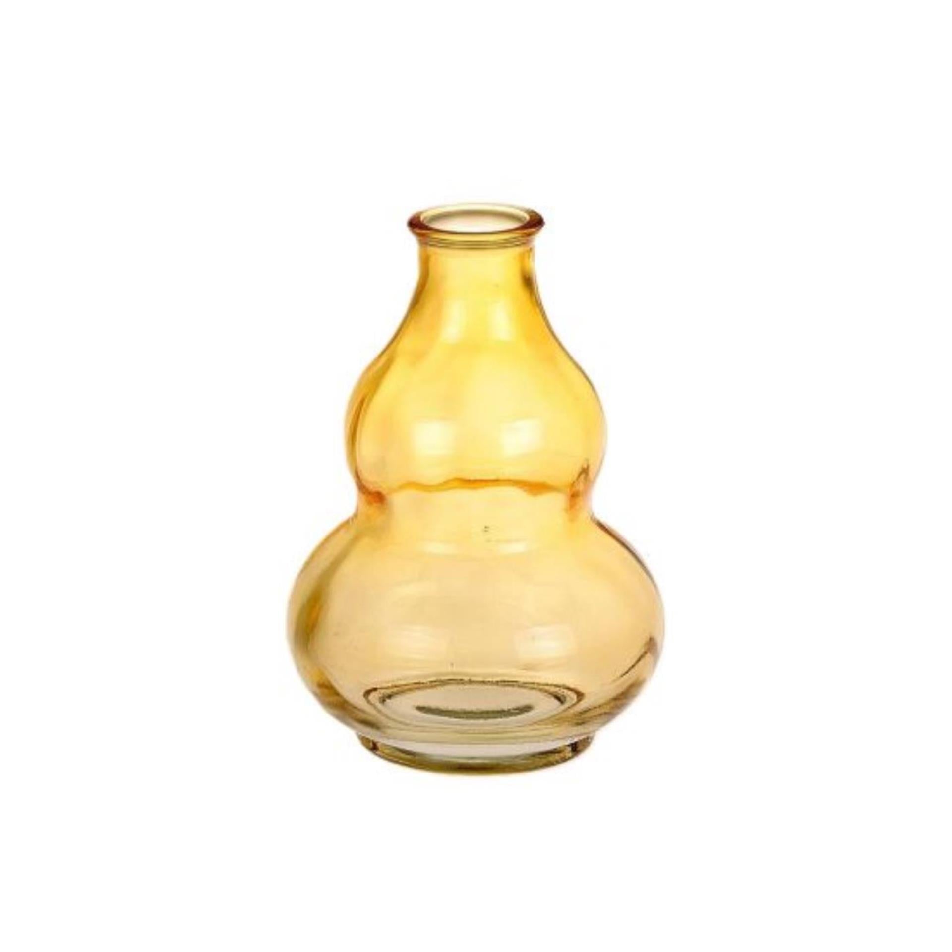 Hbx vase vivant naturel pompon jaune ø9xh12,5cm