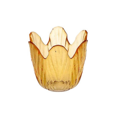 Hbx natural living photophore tulipe orange ø8xh8cm