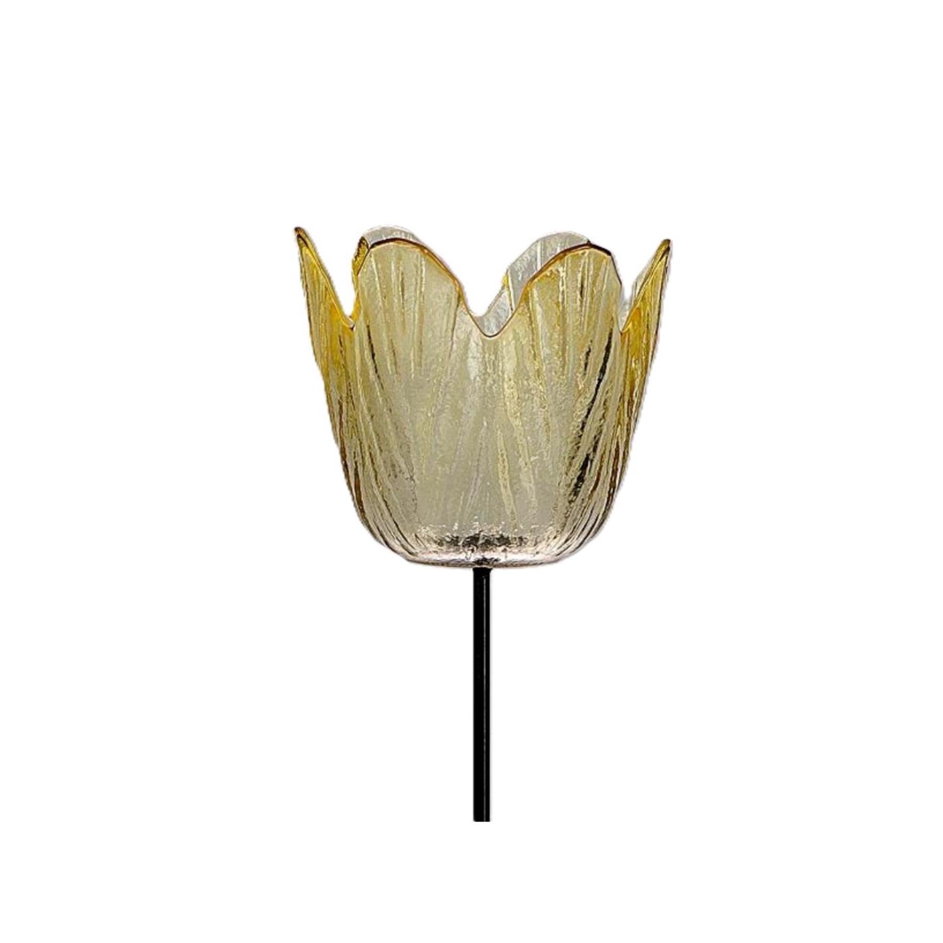 Hbx natural living photophore tulipe jaune ø8,5cm