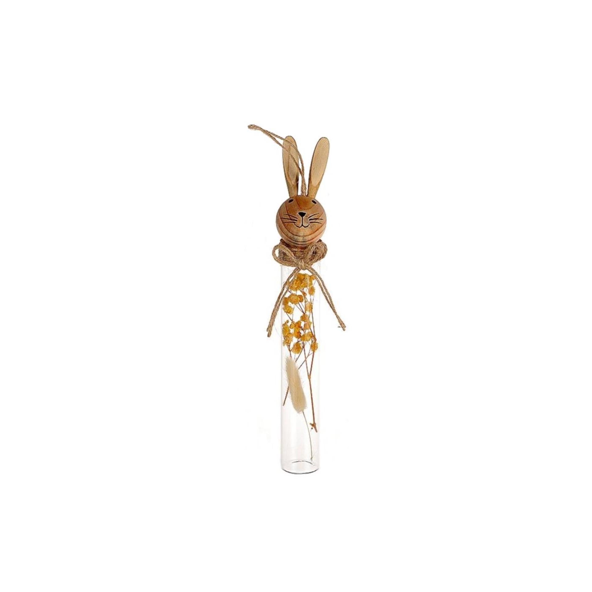 Hbx pendentif déco vie naturelle lapin 25x3,5x5cm