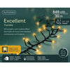 Lumineo LED excellent scintillement 648 LED 100 cm lumière blanche chaude noire