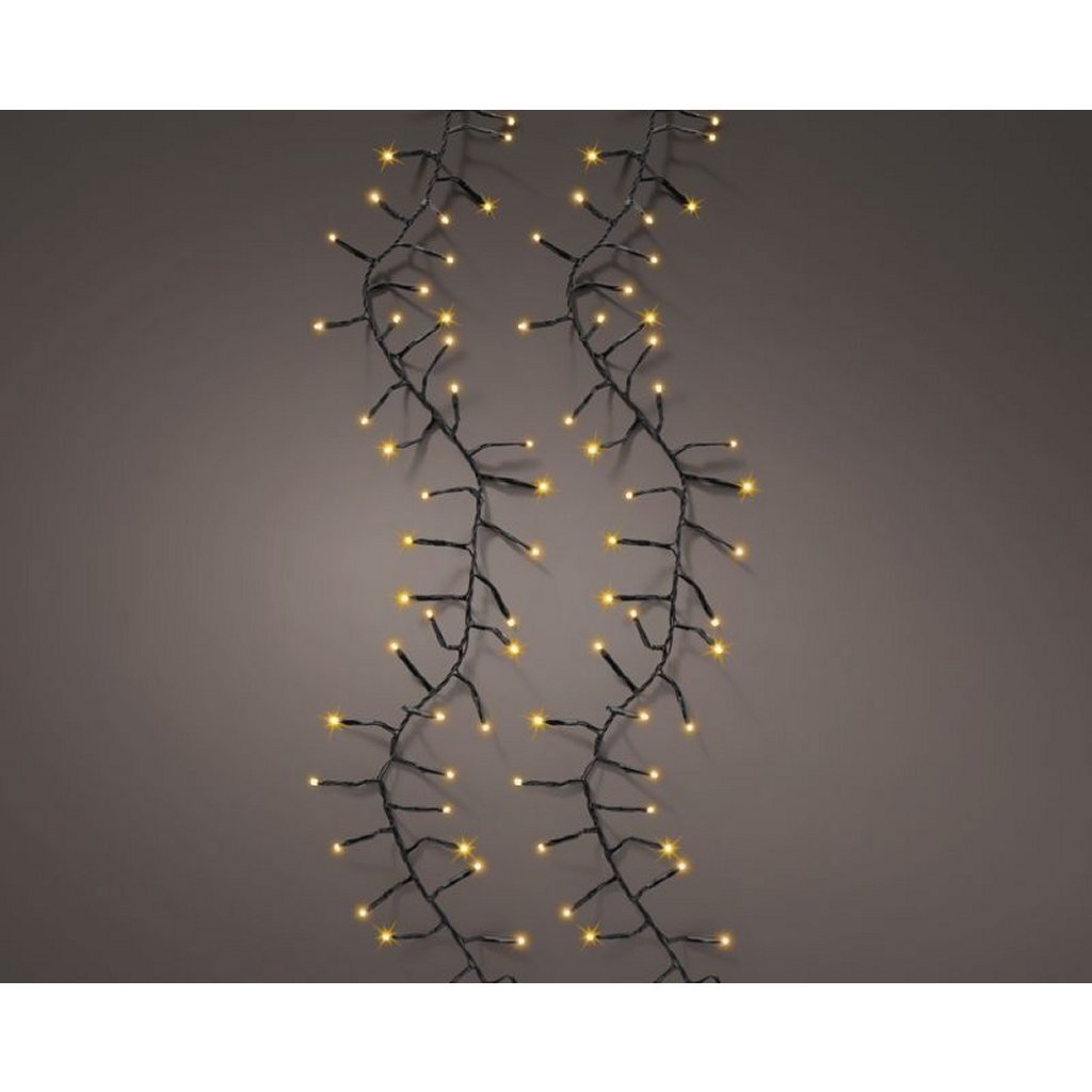 Lumineo LED excellent scintillement 648 LED 100 cm lumière blanche chaude noire