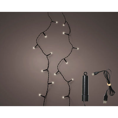 Kaemingk LED Duracharge Basic Lights 8 fonctions effet scintillant extérieur 742,5 cm | 2 pièces