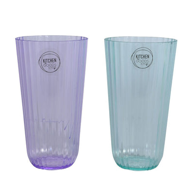 Divers Drinking Glass Plastic 2 Assorti Couleur 15cm