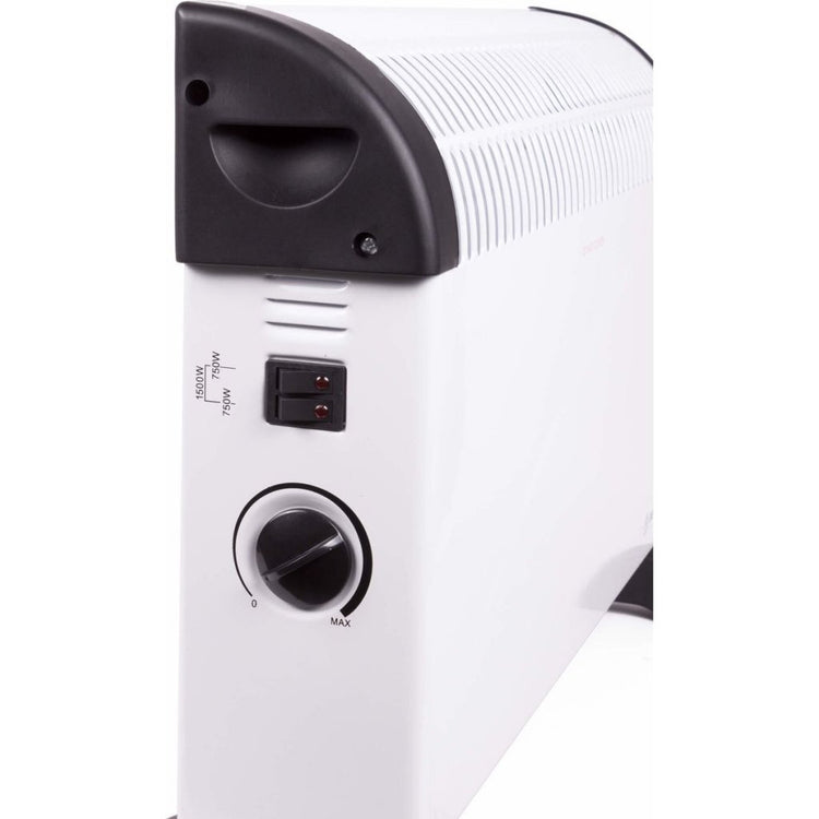 Benson convecteur 75- 1500w 52x17x32,5 cm blanc noir