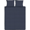 Dix coton coton single couvercle de couette 140x200 220 cm graphique bleu foncé