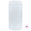 Serviettes de brin de vidaxl 4 pc00 g m² 60x135 cm tissu blanc