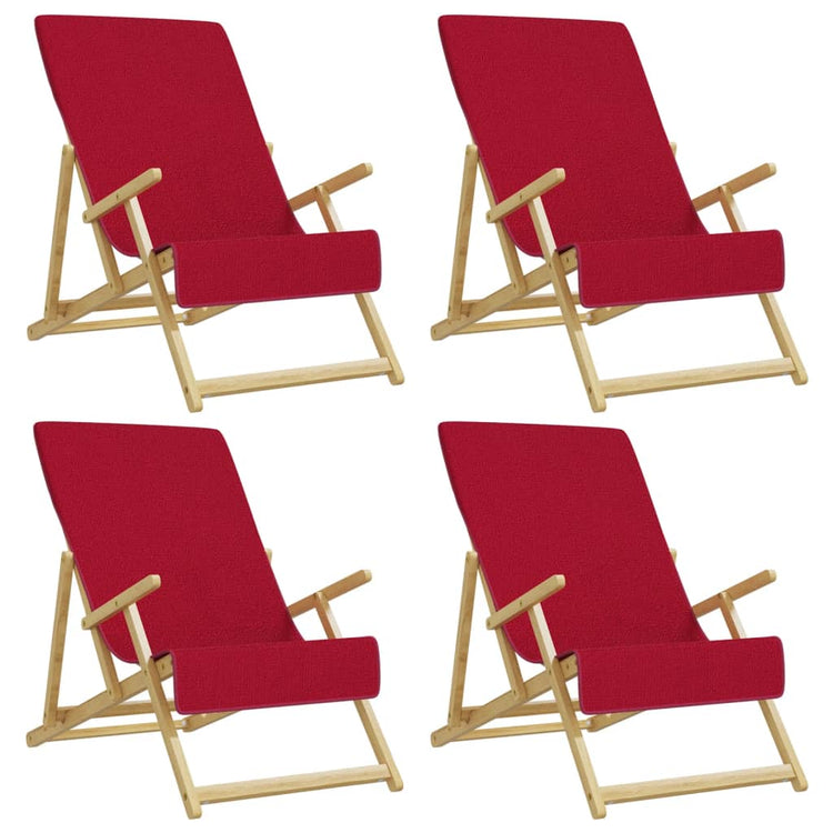Serviettes de brin de vidaxl 4 pcs 400 g m² 60x135 cm tissu borgogne rouge