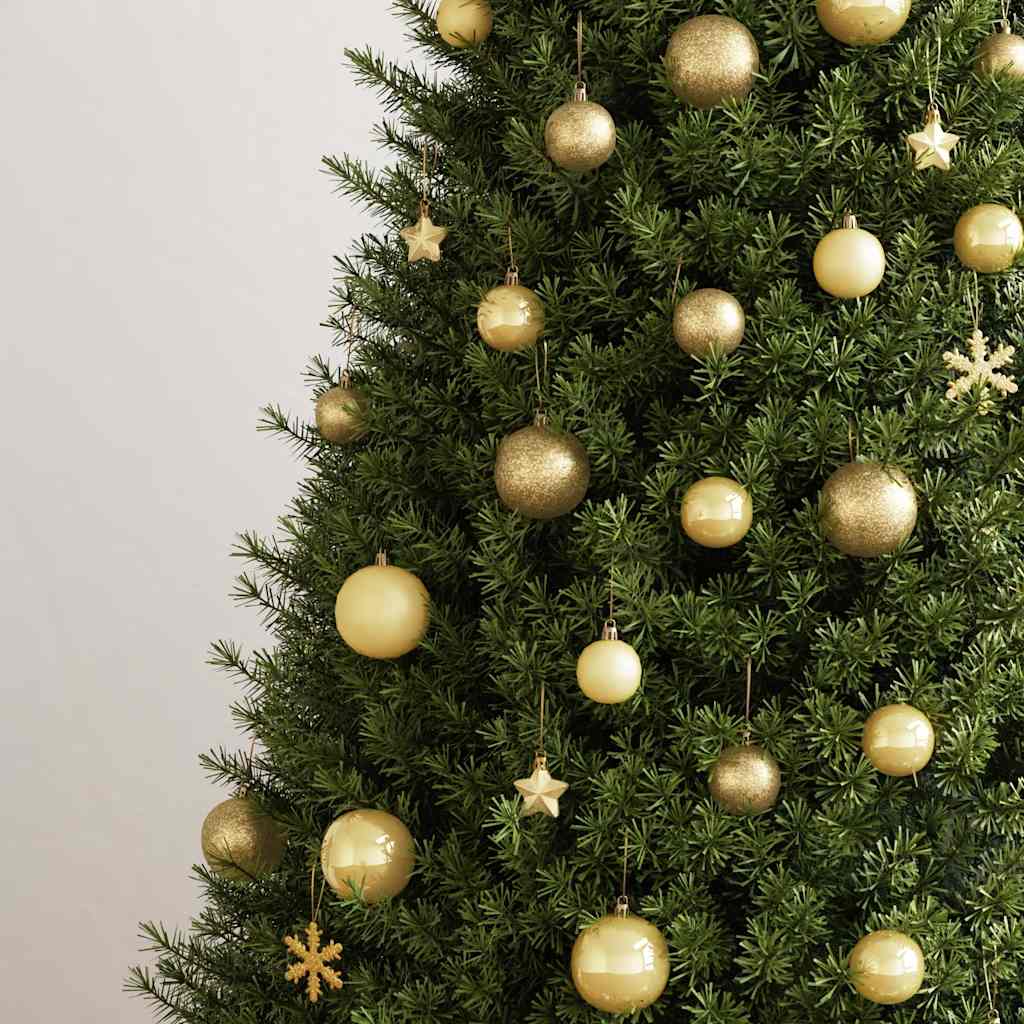 Vidaxl 111-Parties Set à balle de Noël en polystyrène or coloré